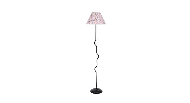Florence Multicolour Fabric Floor Lamp with Black Iron Base (Black) by Urban Ladder - Front View Design 1 - 684062