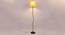 Jagger Yellow Fabric Floor Lamp with Black Iron Base (Black) by Urban Ladder - Design 1 Side View - 684073