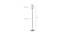 Clay Multicolour Glass Floor Lamp with Steel Steel Base (Steel) by Urban Ladder - Design 1 Dimension - 684078