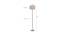 Crystal Beige Natural Fiber Floor Lamp with Steel Steel Base (Steel) by Urban Ladder - Design 1 Dimension - 684080