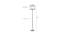 Jewel Multicolour Fabric Floor Lamp with Steel Steel Base (Steel) by Urban Ladder - Design 1 Dimension - 684083