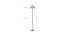 Heath Beige Natural Fiber Floor Lamp with Steel Steel Base (Steel) by Urban Ladder - Design 1 Dimension - 684093
