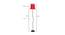 Clover Red Fabric Floor Lamp with Black Iron Base (Black) by Urban Ladder - Design 1 Dimension - 684105
