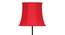 Clover Red Fabric Floor Lamp with Black Iron Base (Black) by Urban Ladder - Ground View Design 1 - 684128