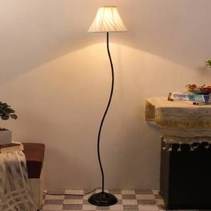 Callie Off White Fabric Floor Lamp with Black Iron Base-image-48
