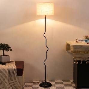 Willa Multicolour Natural Fiber Floor Lamp with Black Iron Base-image-9