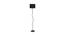 Arlo Black Fabric Floor Lamp with Black Iron Base (Black) by Urban Ladder - Front View Design 1 - 684175