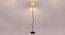 Lola Grey Fabric Floor Lamp with Black Iron Base (Black) by Urban Ladder - Design 1 Side View - 684199