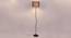 Hugo Maroon Natural Fiber Floor Lamp with Black Iron Base (Black) by Urban Ladder - Design 1 Side View - 684205
