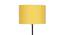 Magnolia Yellow Fabric Floor Lamp with Black Iron Base (Black) by Urban Ladder - Ground View Design 1 - 684218
