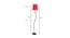 Felix Red Fabric Floor Lamp with Black Iron Base (Black) by Urban Ladder - Design 1 Dimension - 684231