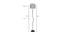 Lola Grey Fabric Floor Lamp with Black Iron Base (Black) by Urban Ladder - Design 1 Dimension - 684239
