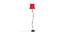 Ella Red Fabric Floor Lamp with Black Iron Base (Black) by Urban Ladder - Front View Design 1 - 684268