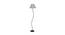 Kai Grey Fabric Floor Lamp with Black Iron Base (Black) by Urban Ladder - Front View Design 1 - 684276