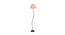 Ruby Beige Natural Fiber Floor Lamp with Black Iron Base (Black) by Urban Ladder - Front View Design 1 - 684278