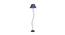 Piper Blue Natural Fiber Floor Lamp with Black Iron Base (Black) by Urban Ladder - Front View Design 1 - 684281