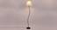 Hazel Off White Fabric Floor Lamp with Black Iron Base (Black) by Urban Ladder - Design 1 Side View - 684291
