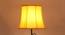 Mia Yellow Fabric Floor Lamp with Black Iron Base (Black) by Urban Ladder - Ground View Design 1 - 684307