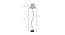 Kai Grey Fabric Floor Lamp with Black Iron Base (Black) by Urban Ladder - Design 1 Dimension - 684337