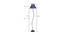 Piper Blue Natural Fiber Floor Lamp with Black Iron Base (Black) by Urban Ladder - Design 1 Dimension - 684342