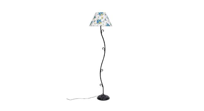Pesina Multicolour Fabric Floor Lamp with Black Iron Base (Black) by Urban Ladder - Front View Design 1 - 684375