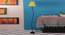 Syma Yellow Fabric Floor Lamp with Black Iron Base (Black) by Urban Ladder - Design 1 Side View - 684385