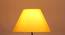 Syma Yellow Fabric Floor Lamp with Black Iron Base (Black) by Urban Ladder - Ground View Design 1 - 684402