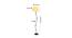 Syma Yellow Fabric Floor Lamp with Black Iron Base (Black) by Urban Ladder - Design 1 Dimension - 684419