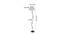 Pet Grey Fabric Floor Lamp with Black Iron Base (Black) by Urban Ladder - Design 1 Dimension - 684420
