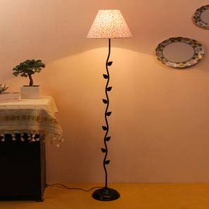 Nicolai Multicolour Fabric Floor Lamp with Black Iron Base-image-17