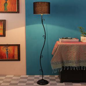 Darion Black Fabric Floor Lamp with Black Iron Base-image-28
