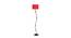 Maja Red Fabric Floor Lamp with Black Iron Base (Black) by Urban Ladder - Front View Design 1 - 684474