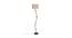 Dorothee Beige Natural Fiber Floor Lamp with Black Iron Base (Black) by Urban Ladder - Front View Design 1 - 684479