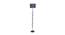 Stacey Blue Natural Fiber Floor Lamp with Black Iron Base (Black) by Urban Ladder - Front View Design 1 - 684485