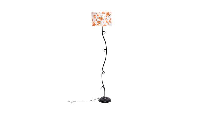 Dorys Multicolour Fabric Floor Lamp with Black Iron Base (Black) by Urban Ladder - Front View Design 1 - 684488