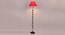 Caterina Red Fabric Floor Lamp with Black Iron Base (Black) by Urban Ladder - Design 1 Side View - 684533