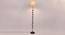 Evana Beige Natural Fiber Floor Lamp with Black Iron Base (Black) by Urban Ladder - Design 1 Side View - 684538