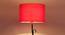 Maja Red Fabric Floor Lamp with Black Iron Base (Black) by Urban Ladder - Ground View Design 1 - 684548