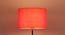 Nerine Orange Fabric Floor Lamp with Black Iron Base (Black) by Urban Ladder - Ground View Design 1 - 684550