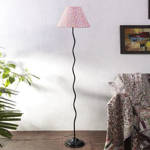 Mariel Multicolour Fabric Floor Lamp with Black Iron Base-image-26
