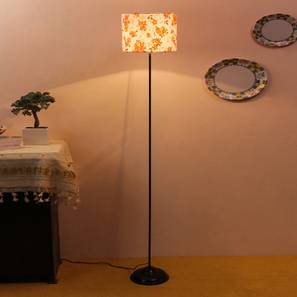 Gerrit Multicolour Fabric Floor Lamp with Black Iron Base-image-46