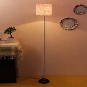 devansh Skylor Multicolour Fabric Floor Lamp with Black Iron Base-picture-19