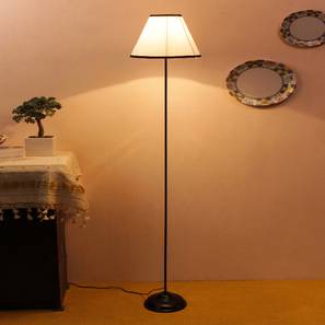 devansh Karren Multicolour Fabric Floor Lamp with Black Iron Base-picture-19