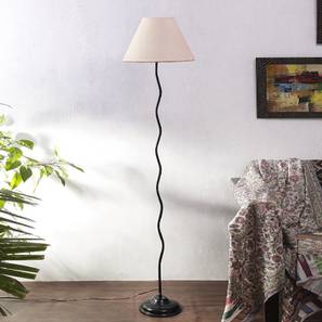 Azalea White Natural Fiber Floor Lamp with Black Iron Base-image-17