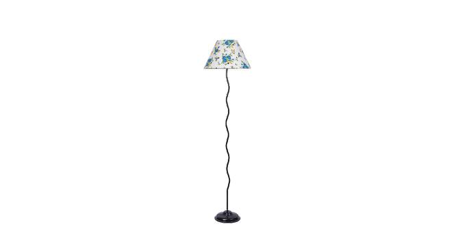 Nikolai Multicolour Fabric Floor Lamp with Black Iron Base (Black) by Urban Ladder - Front View Design 1 - 684749