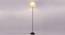 Kilian Off White Fabric Floor Lamp with Black Iron Base (Black) by Urban Ladder - Design 1 Side View - 684757