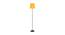Braydon Yellow Fabric Floor Lamp with Black Iron Base (Black) by Urban Ladder - Front View Design 1 - 684840