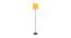 Braydon Yellow Fabric Floor Lamp with Black Iron Base (Black) by Urban Ladder - Front View Design 1 - 684840