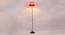 Lachlan Red Fabric Floor Lamp with Black Iron Base (Black) by Urban Ladder - Design 1 Side View - 684854