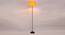 Melvin Yellow Fabric Floor Lamp with Black Iron Base (Black) by Urban Ladder - Design 1 Side View - 684857
